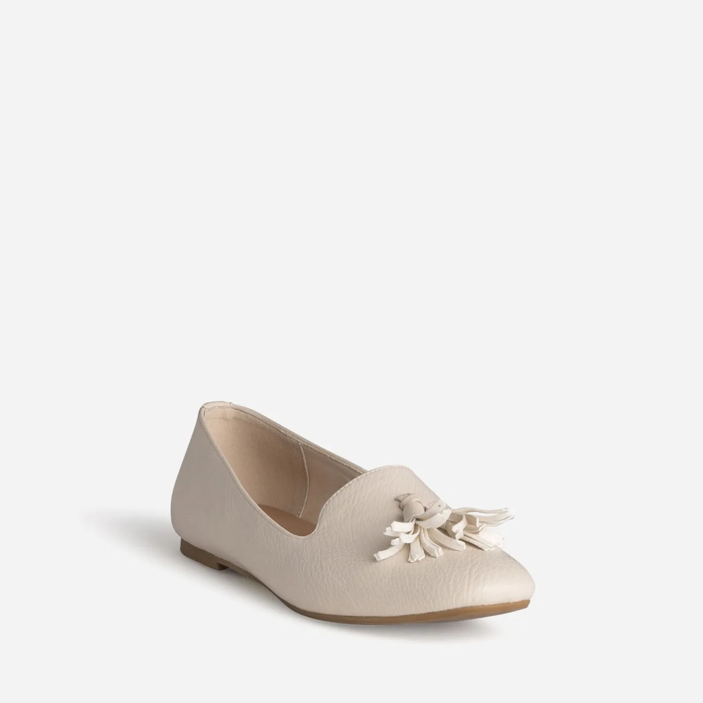 Slipper écru cuir^Eram New