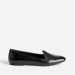 Slipper noir à motif effet python^Eram Clearance