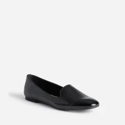 Slipper noir à motif effet python^Eram Clearance