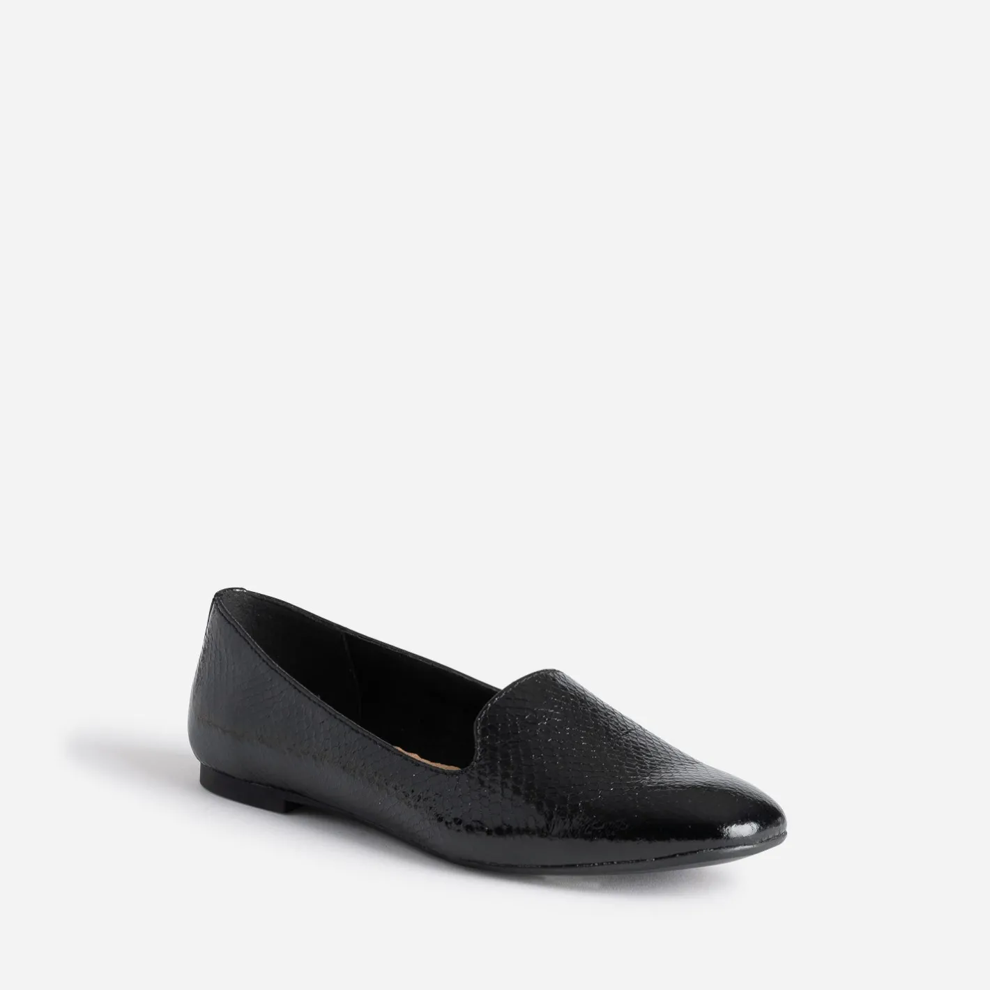 Slipper noir à motif effet python^Eram Clearance
