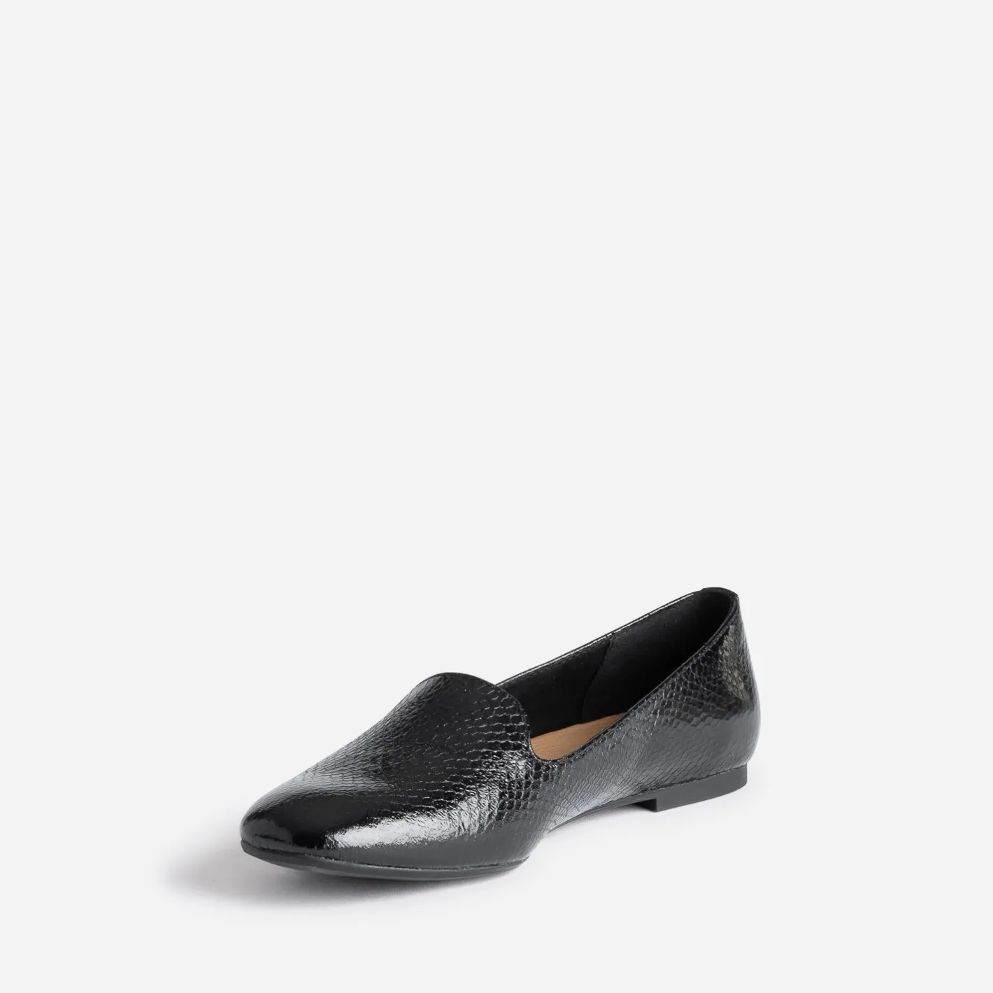 Slipper noir à motif effet python^Eram Clearance
