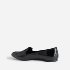 Slipper noir à motif effet python^Eram Clearance