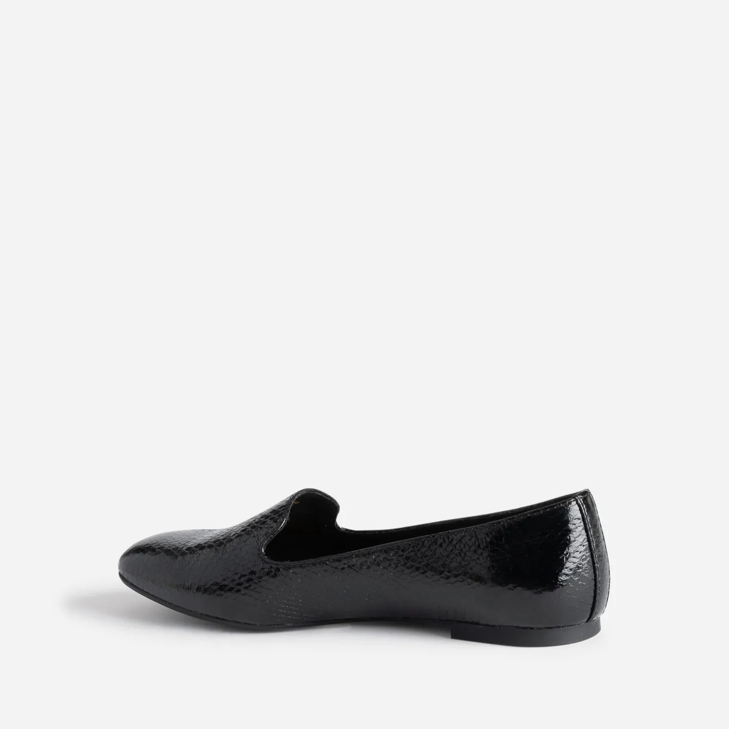 Slipper noir à motif effet python^Eram Clearance
