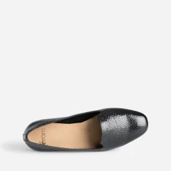 Slipper noir à motif effet python^Eram Clearance