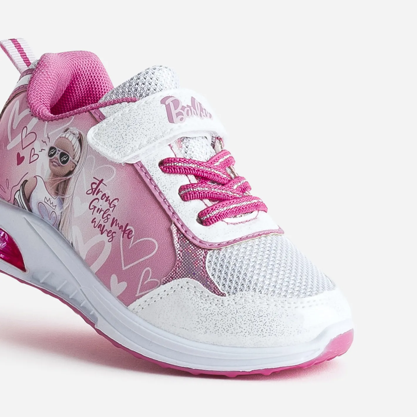 Tennis BARBIE rose et pailleté semelle lumineuse^670 Clearance