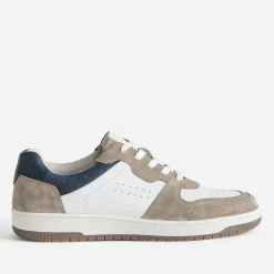 Tennis he, beige et marine en cuir^Eram Sale