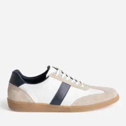 Tennis he cuir détails beige et marine^Eram Hot