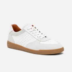 Tennis he en cuir détails gris clair^Eram Best