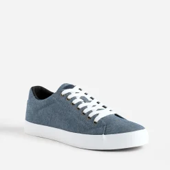 Tennis bleu chiné en toile^Eram New