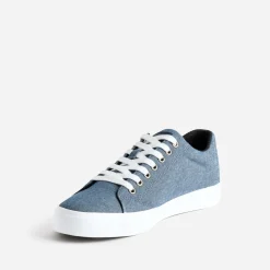 Tennis bleu chiné en toile^Eram New
