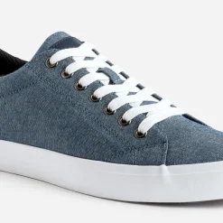 Tennis bleu chiné en toile^Eram New