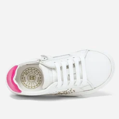 Tennis he en cuir à contrefort rose fluo verni^Buggy New