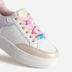 Tennis blanche et pastel détails perles^Buggy Outlet