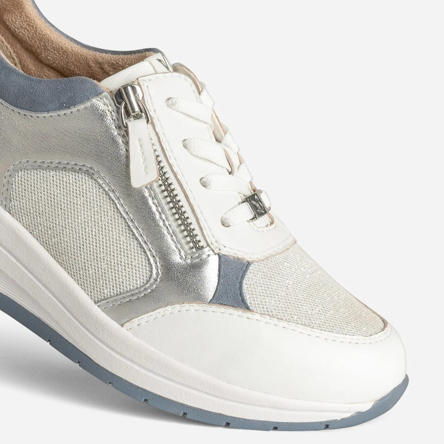 Tennis he, argenté bi-matière^Caprice Outlet