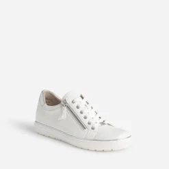 Tennis blanche en cuir^Caprice Outlet