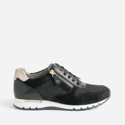 Tennis e en cuir et textile pailleté^Caprice New