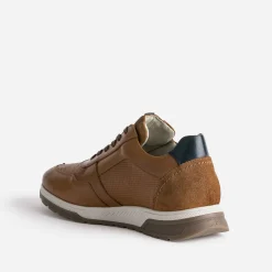 Tennis camel en cuir^Fluchos New