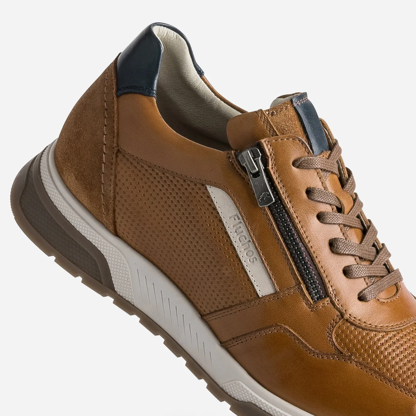 Tennis camel en cuir^Fluchos New