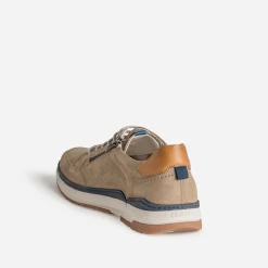 Tennis cuir détails marine^Fluchos New