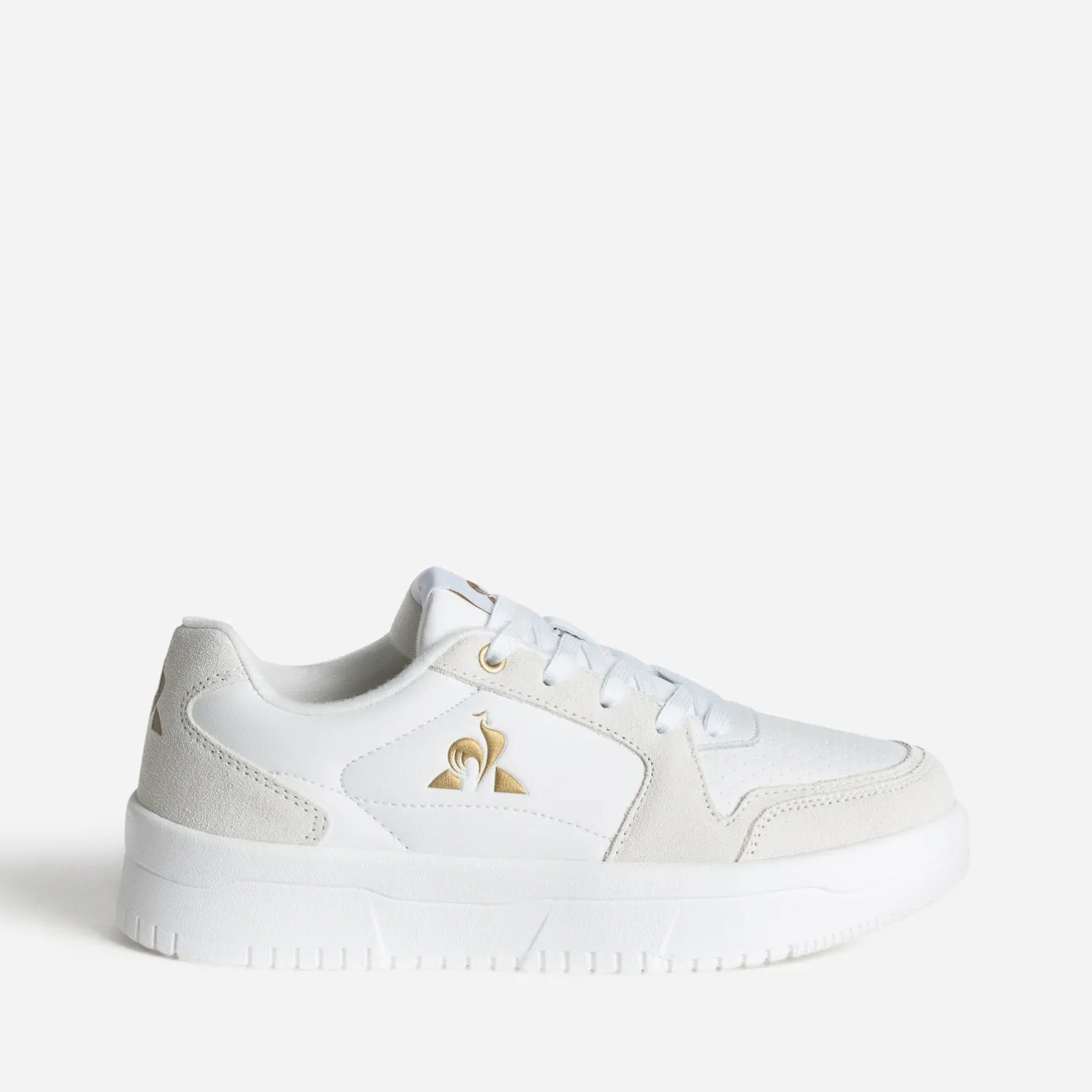 Tennis écrue et crème en cuir^Le Coq Sportif Online