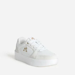 Tennis écrue et crème en cuir^Le Coq Sportif Online