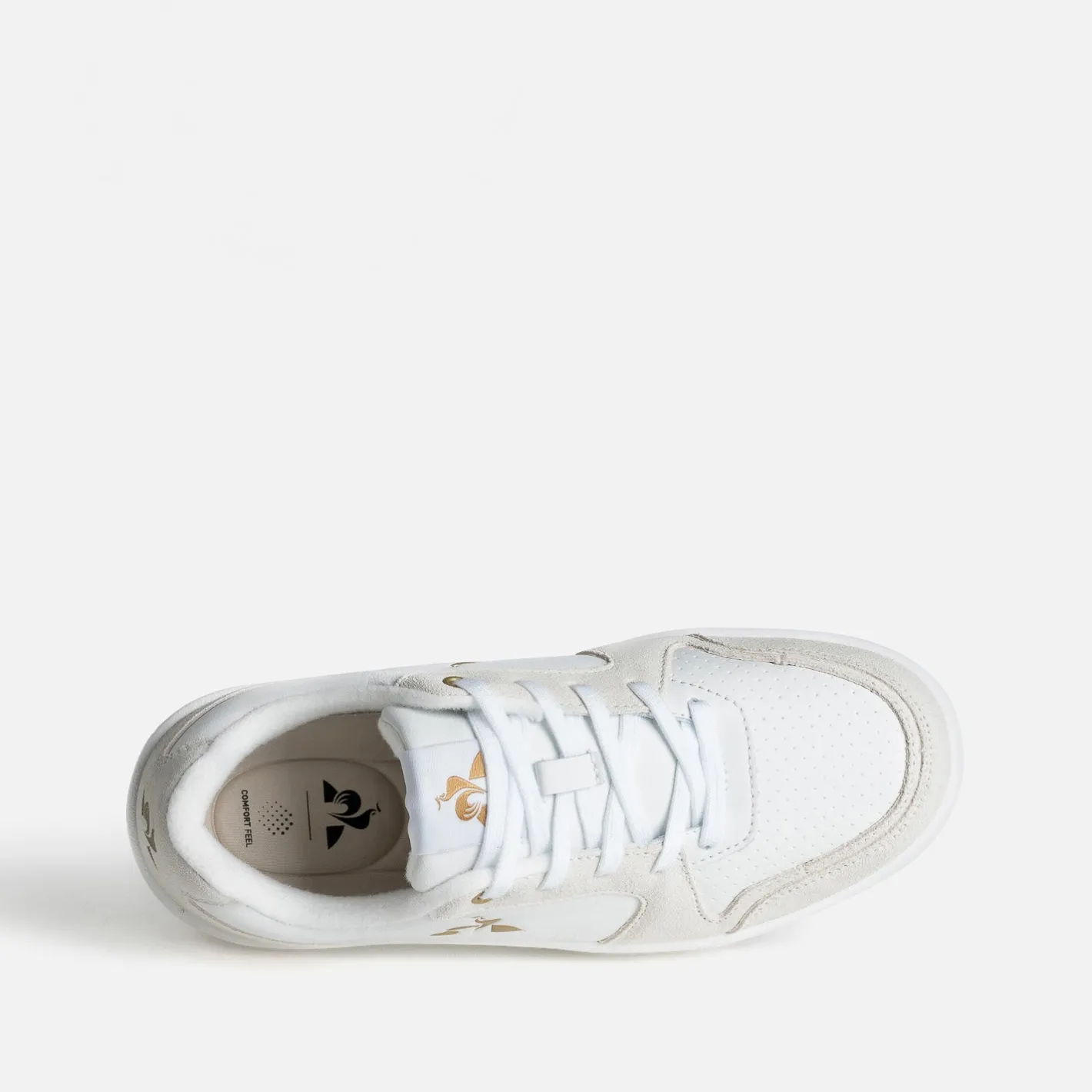 Tennis écrue et crème en cuir^Le Coq Sportif Online