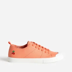 Tennis corail en toile^Le Temps des Cerises