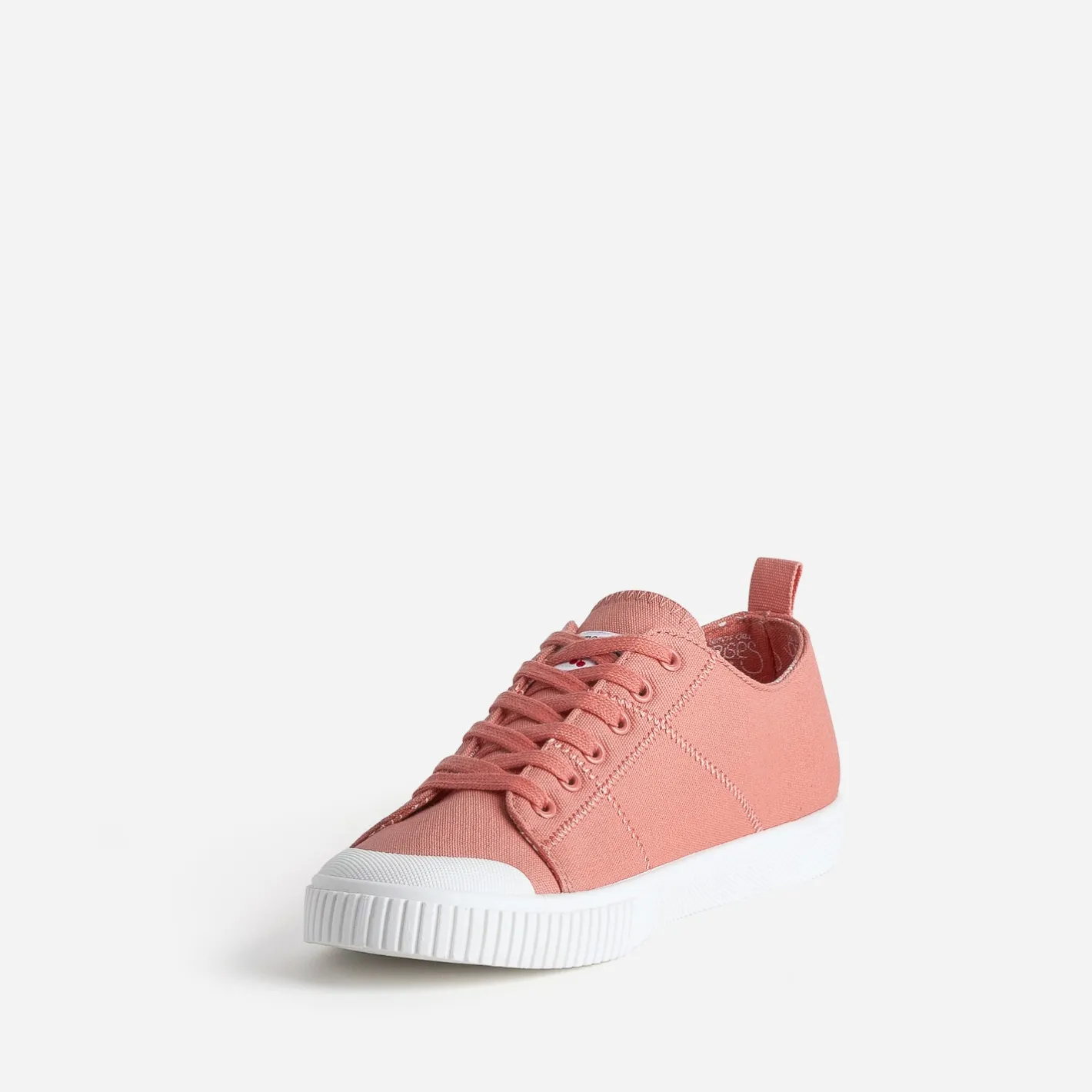 Tennis corail en toile^Le Temps des Cerises