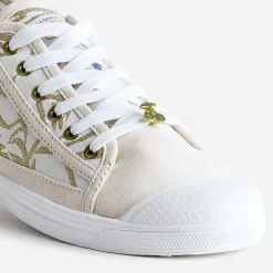 Tennis beige broderies or^Le Temps des Cerises Discount