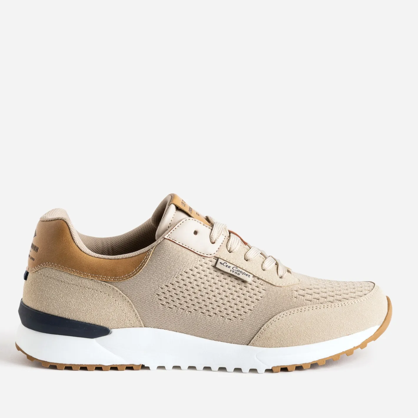 Tennis beige en mesh détails camel^Lee Cooper Clearance