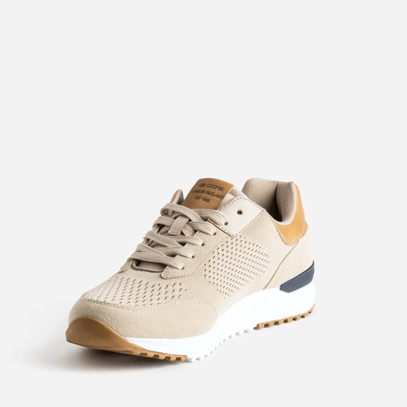 Tennis beige en mesh détails camel^Lee Cooper Clearance