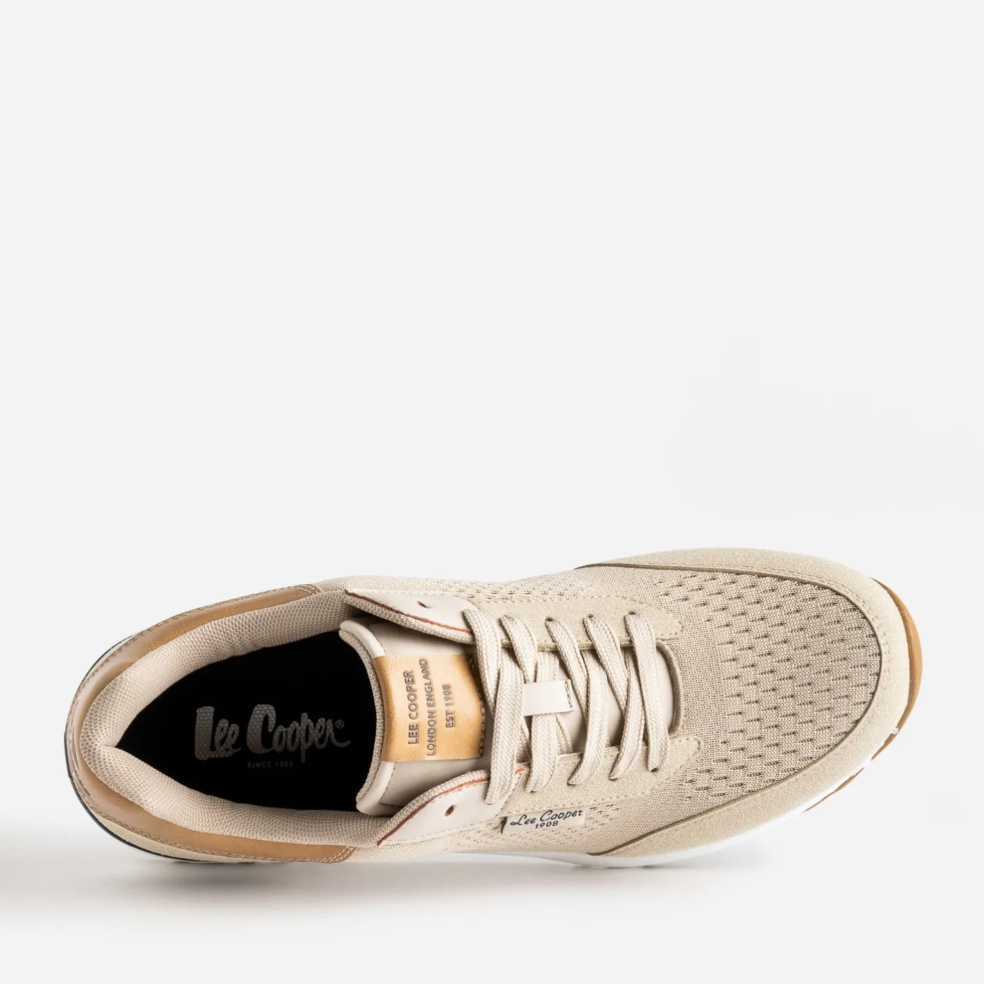 Tennis beige en mesh détails camel^Lee Cooper Clearance