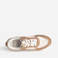 Tennis marron, beige et doré semelle amovible^Eram