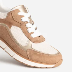 Tennis marron, beige et doré semelle amovible^Eram