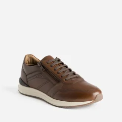 Tennis marron foncé en cuir^Eram