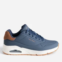 Tennis bleu bi-matière^Skechers Online