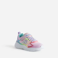 Tennis rose et fluo arc-en-ciel^Skechers Sale