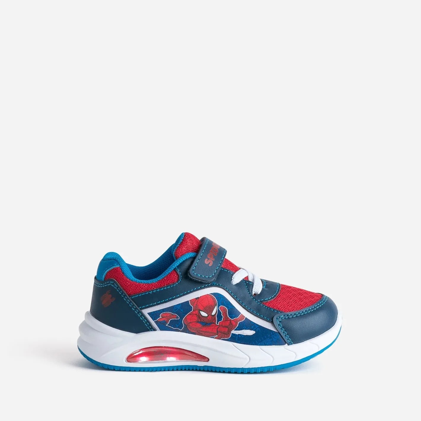Tennis SPIDER-MAN , bleu et rouge à semelle lumineuse^703 New