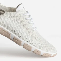 Tennis écru détails dorés en mesh^Tbs New