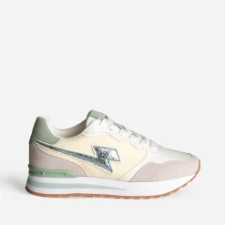 Tennis , beige, jaune, vert^Texto Sale