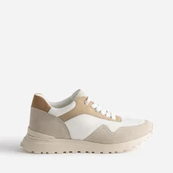 Tennis he, beige et camel^Texto