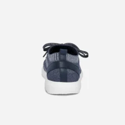 Tennis-chaussette bleue et argentée tricotée éco-conçue^Eram Hot
