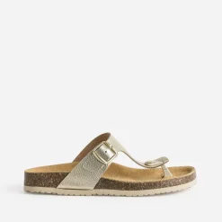 Tong anatomique dée en cuir éco-conçu^Eram Discount
