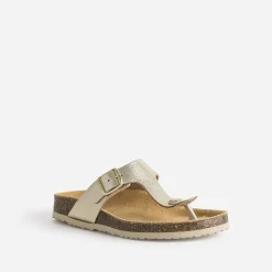 Tong anatomique dée en cuir éco-conçu^Eram Discount