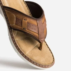 Tong camel en cuir^Eram Best