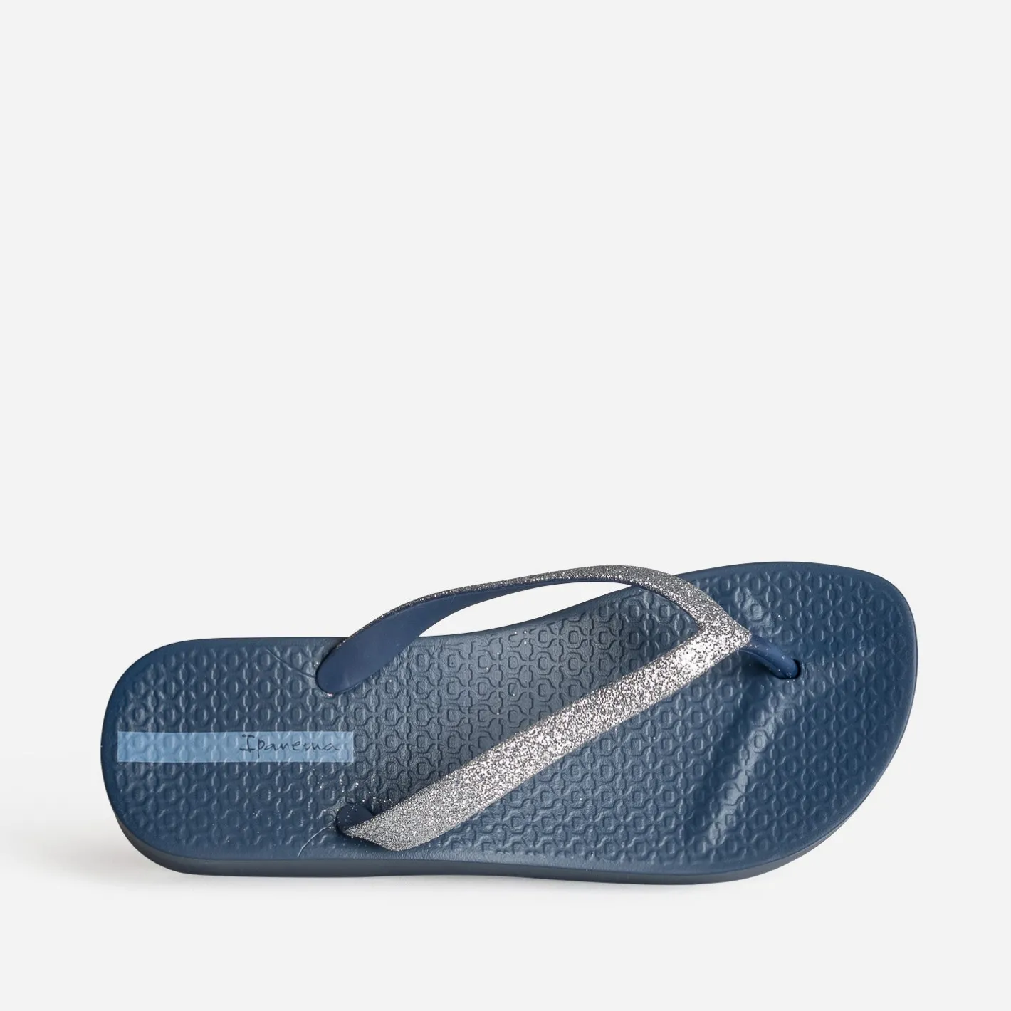 Tong bleue plateforme et brides pailletées^IPANEMA Best
