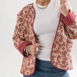 Veste imprimé fleurs indiennes^Texto Clearance